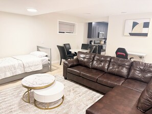 Unclassified image, 4 of 32, button - The Luxe Haven - Stylish 2BR | 2BA Retreat •Comfort • Privacy • Perfect Location (Calgary)