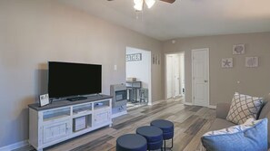 Living area - Walk-to-Beach Home with Fenced Yard (Gulfport)