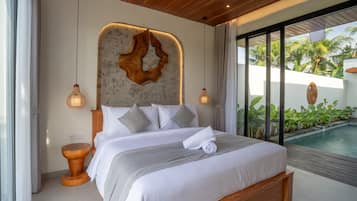 Vila Superior, balkon, pemandangan kebun | Meja kerja, Wi-Fi gratis, dan seprai linen