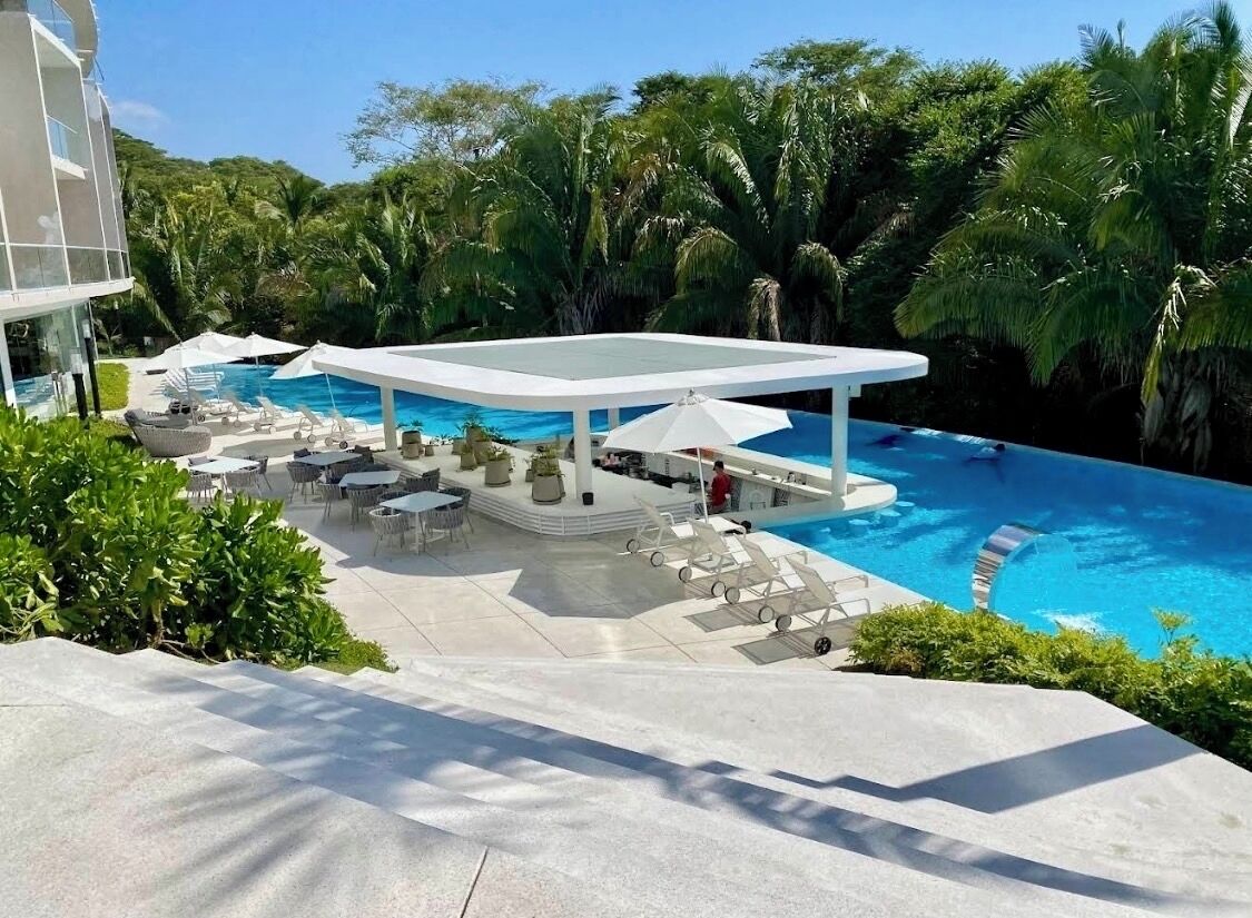 Piscine extérieure, piscine chauffée