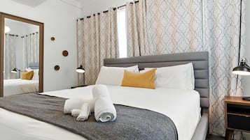 4 habitaciones, tabla de planchar con plancha, cuna de viaje y wifi