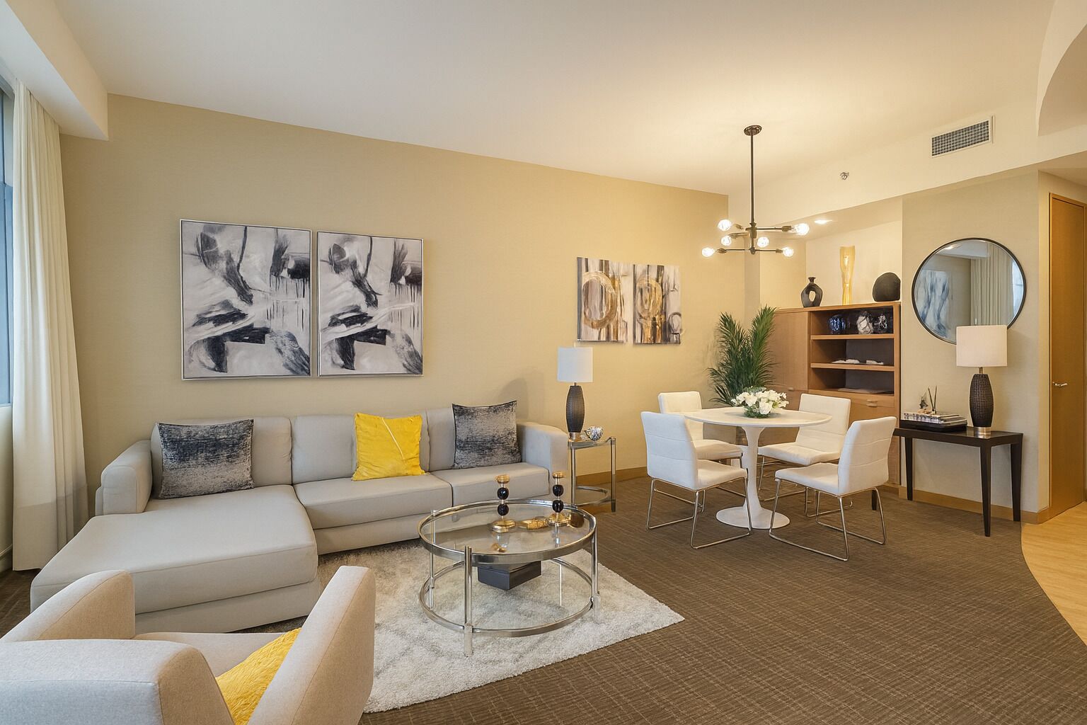 Deluxe Suite, 1 Bedroom, Balcony | Living area | 55-inch Smart TV with satellite channels, Netflix, streaming services