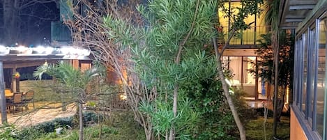 Vue depuis lâhĂ©bergement