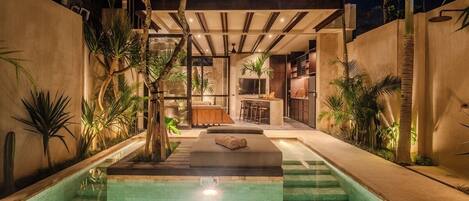 Villa Superior - 1 sovrum - privat pool - utsikt mot poolen | Terrass/Patio