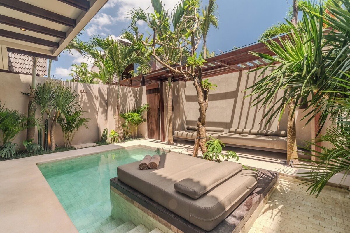 Vila luxo, 1 quarto, cozinha americana, vista para a piscina | Piscina | Piscina externa