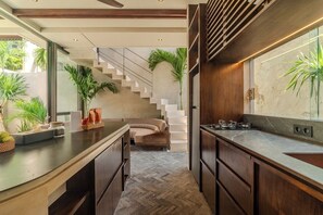 Deluxe Villa, 1 Bedroom, Kitchenette, Pool View | Interior - Sirocco Villas Pererenan (Canggu)
