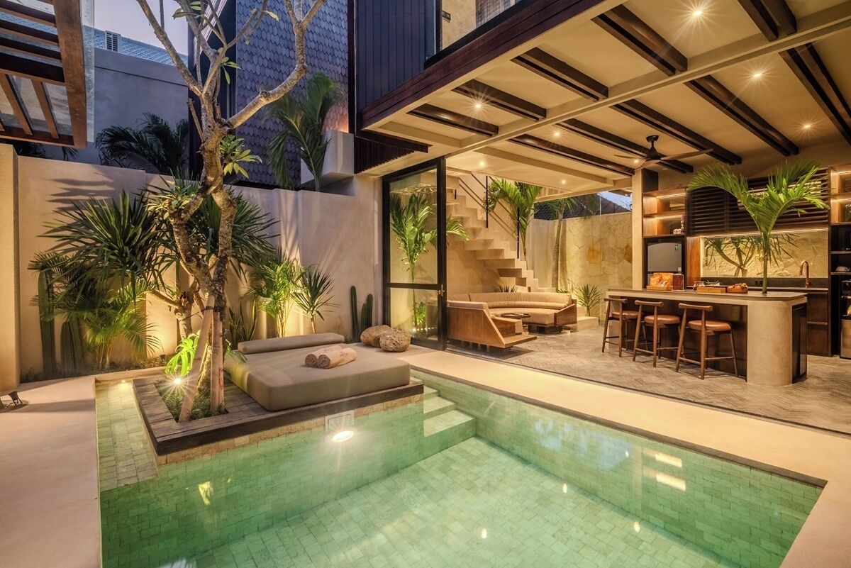 Deluxe Villa, 1 Bedroom, Kitchenette, Pool View | Terrace/patio