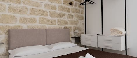1 室のベッドルーム、旅行用ベビーベッド、WiFi (無料)、ベッドシーツ