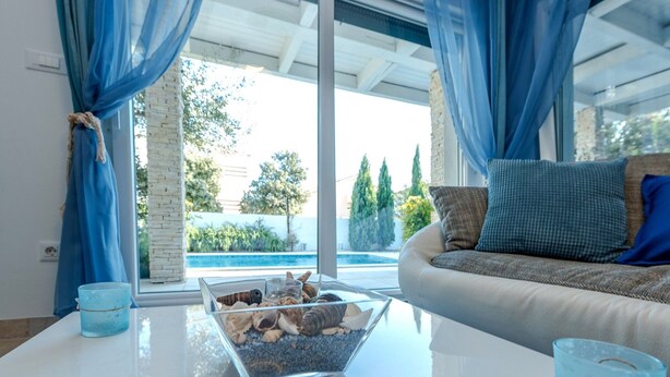 Living area - After All Wohnung mit Pool in Mandre, Pag by Interhome (Kolan)