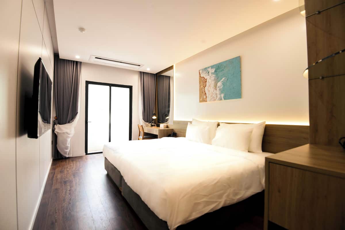 Studio Tiêu chuẩn, quang cảnh thành phố | Bộ trải giường bằng vải cotton Ai Cập, bộ đồ giường cao cấp