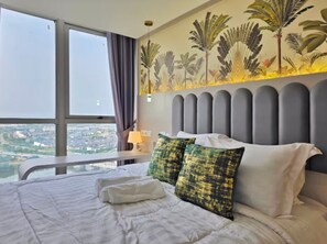 Appartement, 3 slaapkamers, uitzicht op de stad | Een strijkplank/strijkijzer, gratis wifi