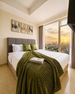 Apartment, 2 Schlafzimmer, Stadtblick | Bügeleisen/Bügelbrett, kostenloses WLAN