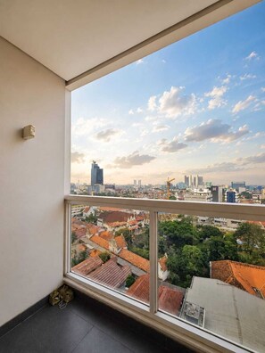 Blick von der Unterkunft