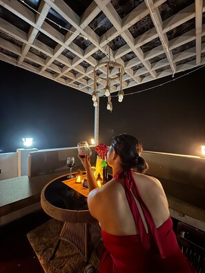 Romantic Room | Bar (on property) - Advaya Stays - A Luxury Retreat (Dhari)