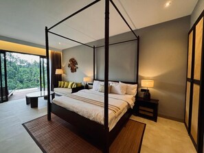 Biệt thự Exclusive, quang cảnh thung lũng | Bộ đồ giường cao cấp, minibar, két bảo mật tại phòng, bàn 