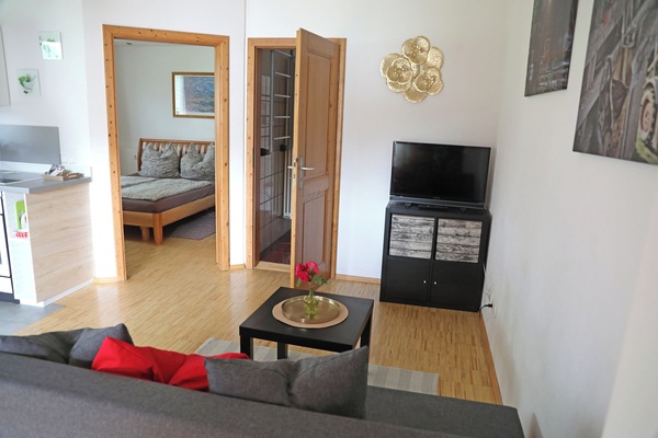 Ferienwohnung mit separaten Schlafzimmer und Terrasse, 40 qm-Wohn- und Schlafraum