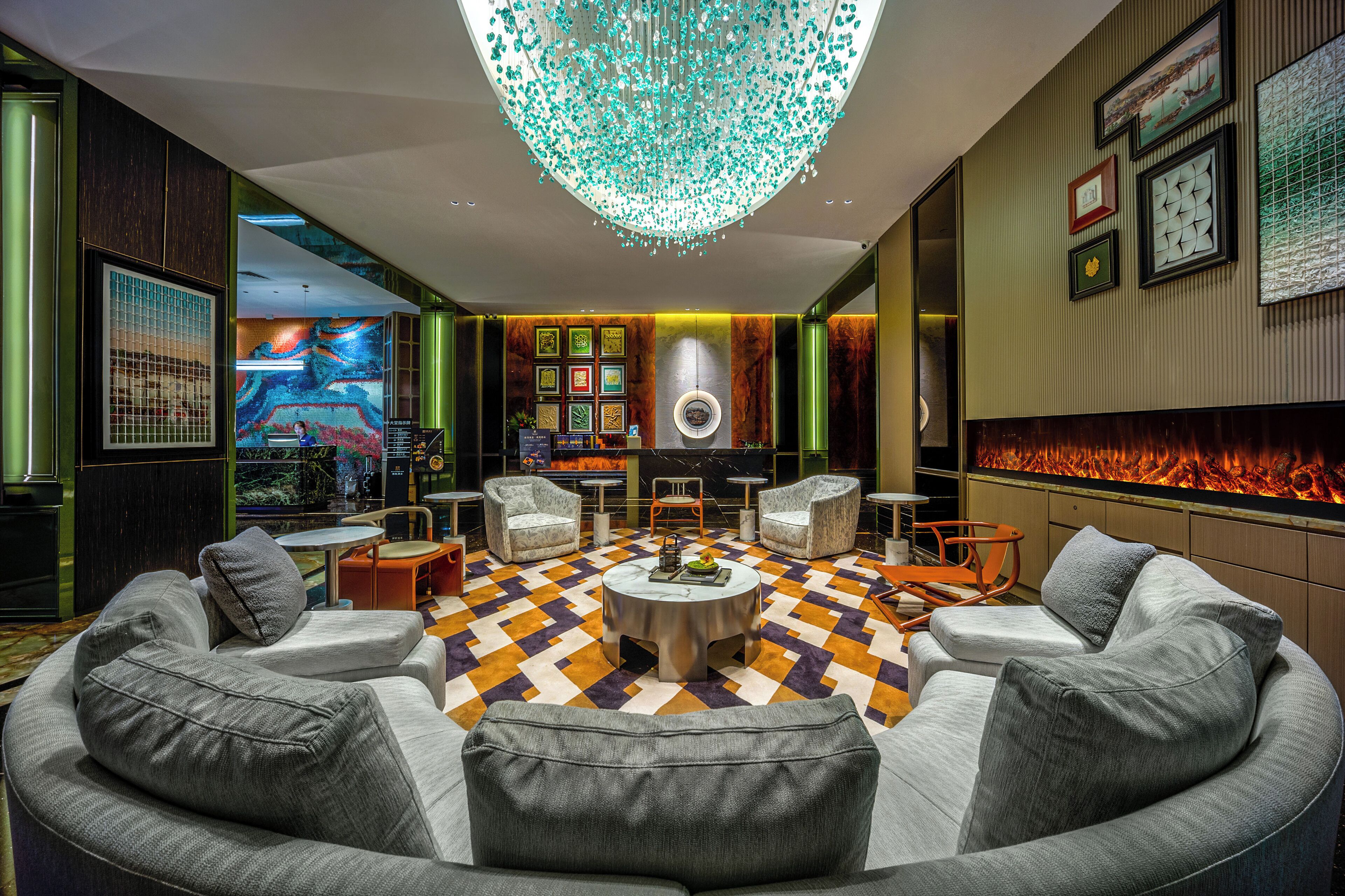 Zona de estar del vestíbulo