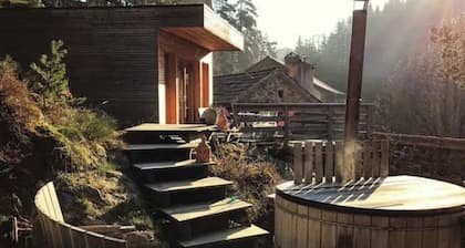 Chalet Gaia â Nuit magique face Ă la forĂȘt