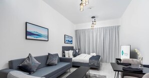 Apartment, Balcony | Living area - Bloomfields New STU in Oasis Masdar  (Abu Dhabi)