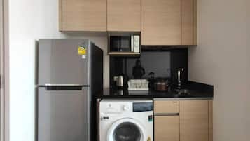Studio – standard, byutsikt | Eget kjøkken
