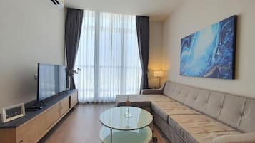 Standaard appartement, 1 slaapkamer, uitzicht op de stad | Woonruimte