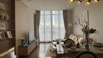 Standaard appartement, 2 slaapkamers, uitzicht op de stad | Interieur