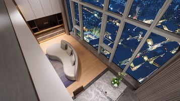 Black Truffle 2-Bedroom Duplex Suite (2 Bathrooms, Washer/Dryer, Taikoo Li View) | View from room