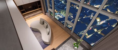 Black Truffle 2-Bedroom Duplex Suite (2 Bathrooms, Washer/Dryer, Taikoo Li View) | View from room