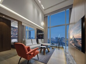 Suíte conforto, vista para a cidade, no mezanino | Vista do quarto