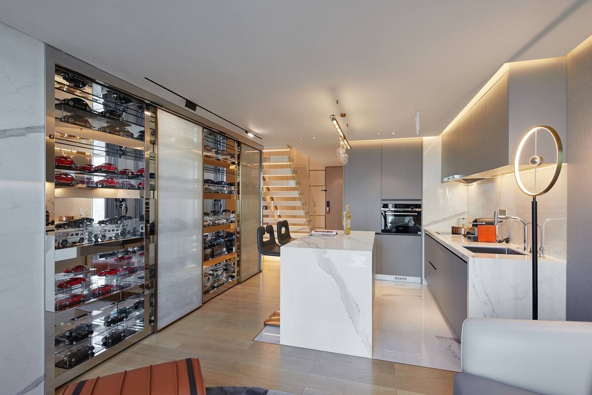 Rom – junior, tekjøkken, byutsikt | Innvendig