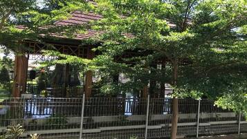 Tomannsrom, balkong, bakgårdsutsikt