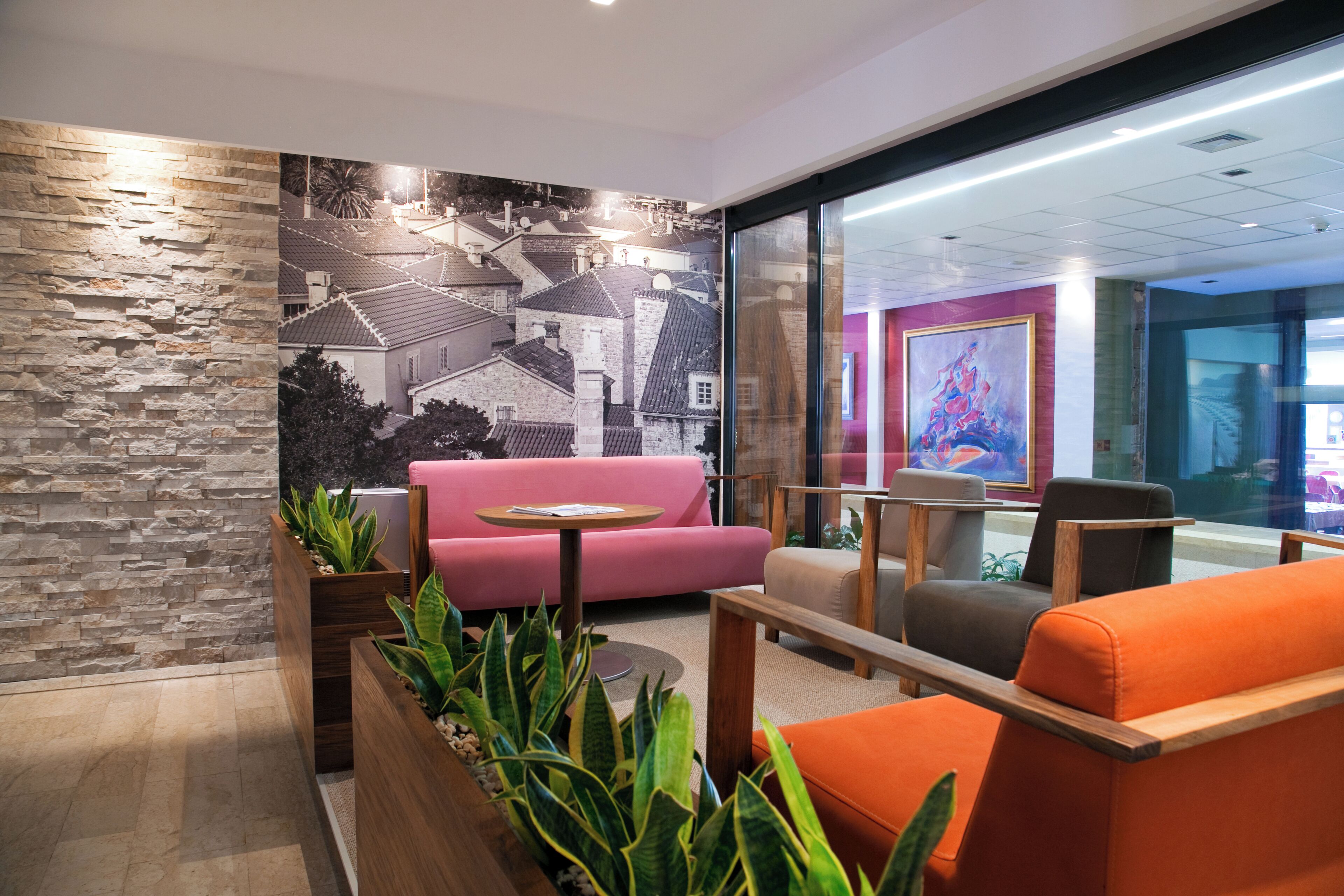 Zona de estar del vestíbulo