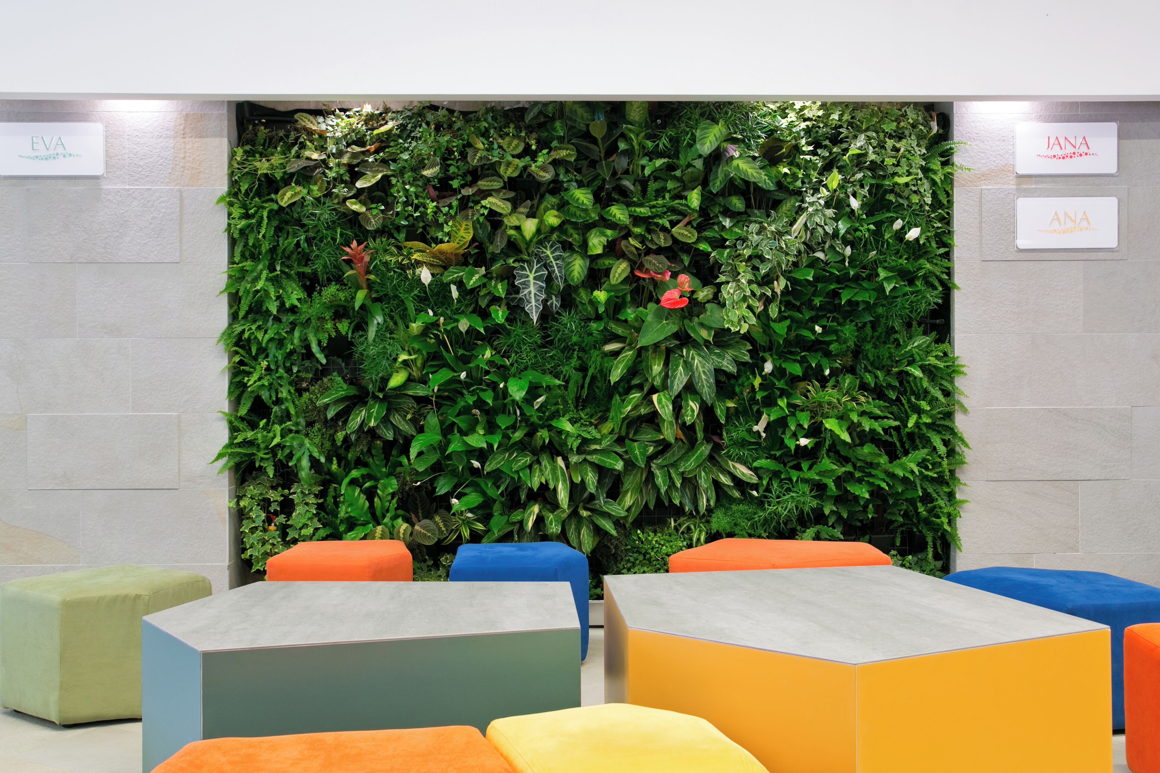 Sala de estar en el lobby