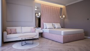 Phòng đôi Deluxe | Bộ đồ giường cao cấp, minibar, két bảo mật tại phòng, bàn 