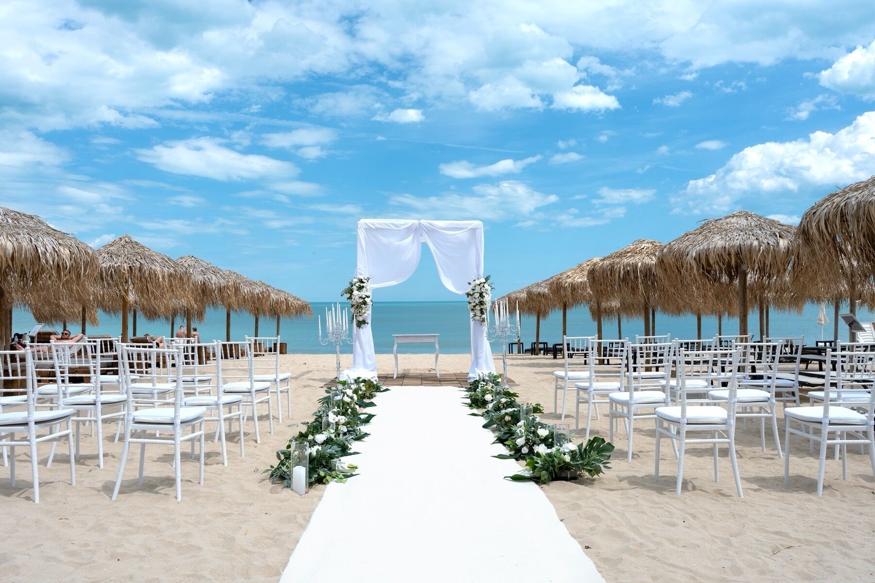 Zona para bodas al aire libre
