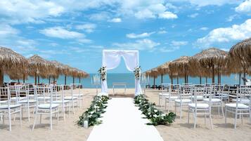Zona para bodas al aire libre