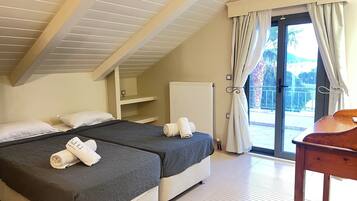 2 slaapkamers, een kluis op de kamer, een strijkplank/strijkijzer