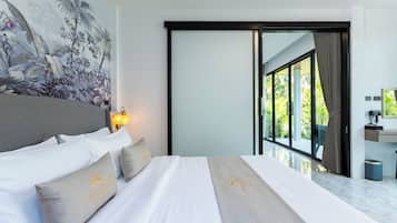 Deluxe-Villa | Zimmersafe, Schreibtisch, laptopgeeigneter Arbeitsplatz