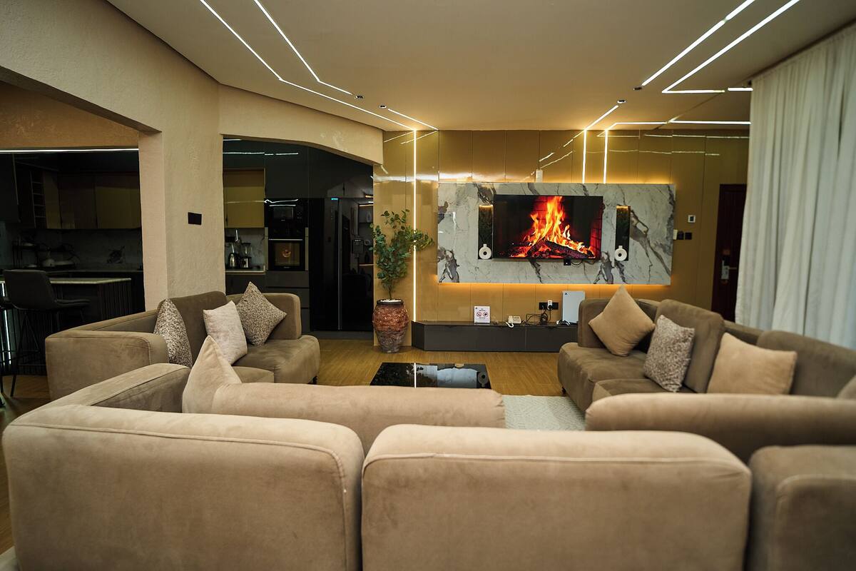 Apartemen Mewah, 2 kamar tidur, pemandangan kebun