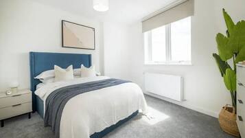 2 slaapkamers, een strijkplank/strijkijzer, wifi, beddengoed