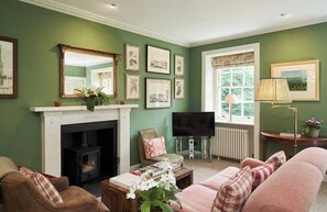 Smart TV, fireplace, books - Miniature Castle Surrounded by Woodland on a Scottish Estate (Leven)
