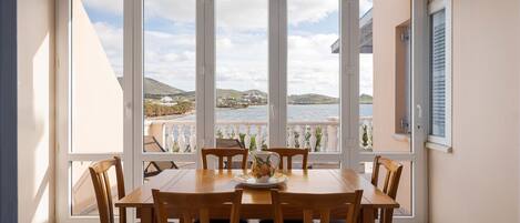 Deluxe Villa, Balcony, Sea View | Living area | 45-inch Smart TV with satellite channels