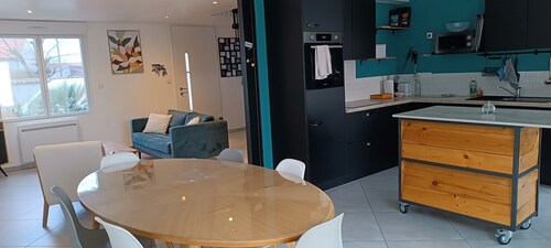 Maison de ville avec Jardin 6p, terrasse privée et Wi-Fi