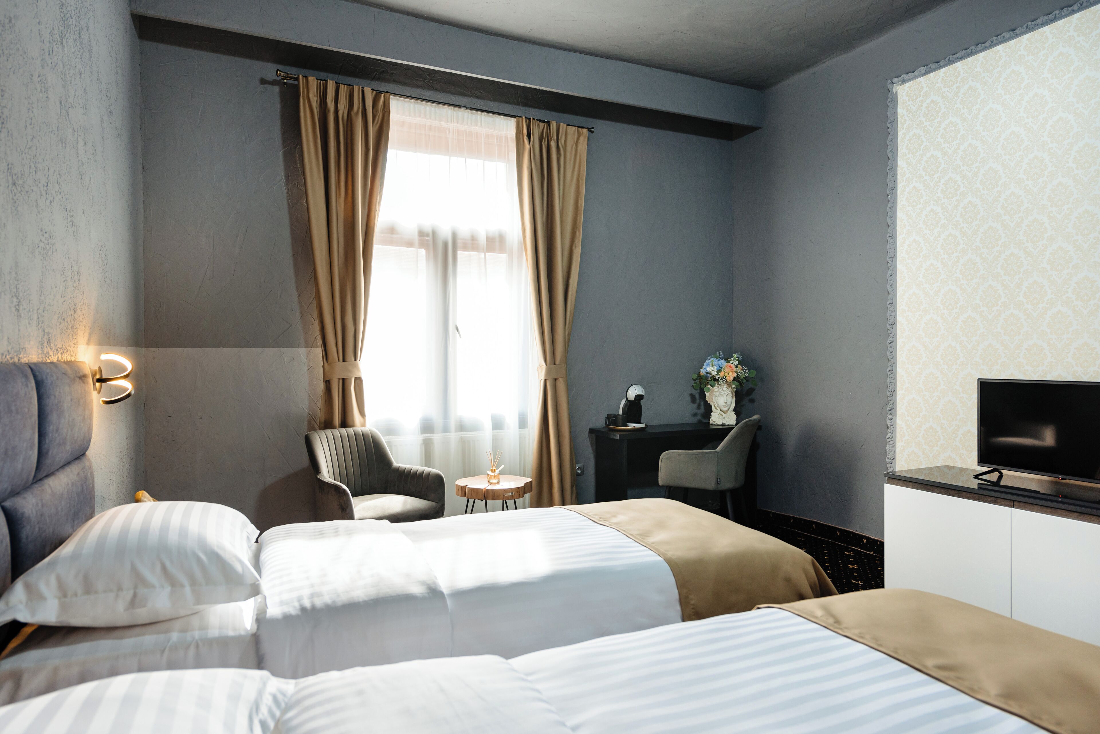 Zweibettzimmer | Kostenloses WLAN, Bettwäsche