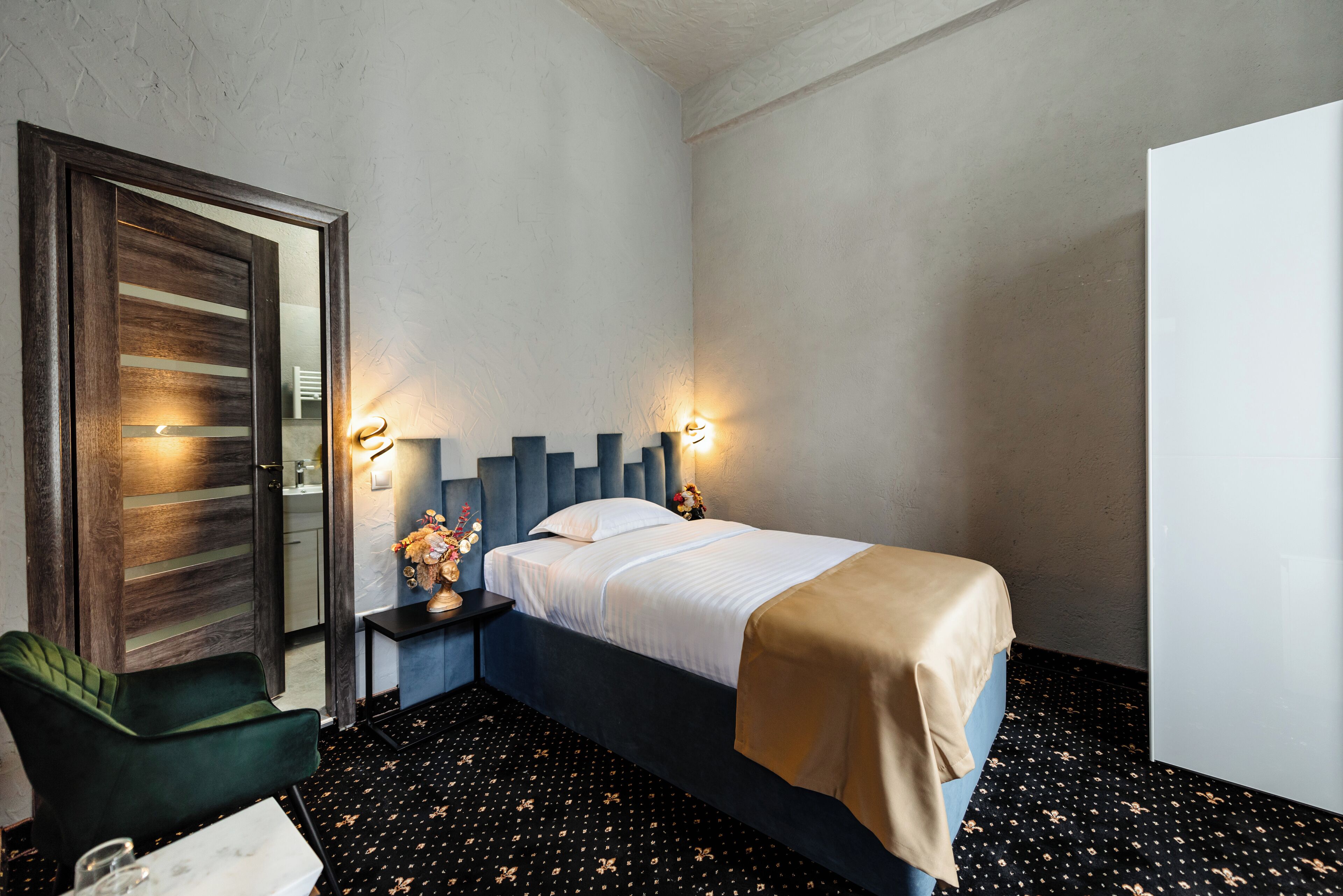 Einzelzimmer | Kostenloses WLAN, Bettwäsche