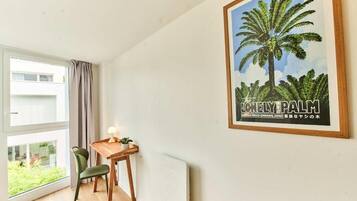 Superior tweepersoonskamer, uitzicht op tuin | Interieur