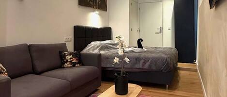 1 Schlafzimmer, Schreibtisch, BĂŒgeleisen/BĂŒgelbrett, WLAN