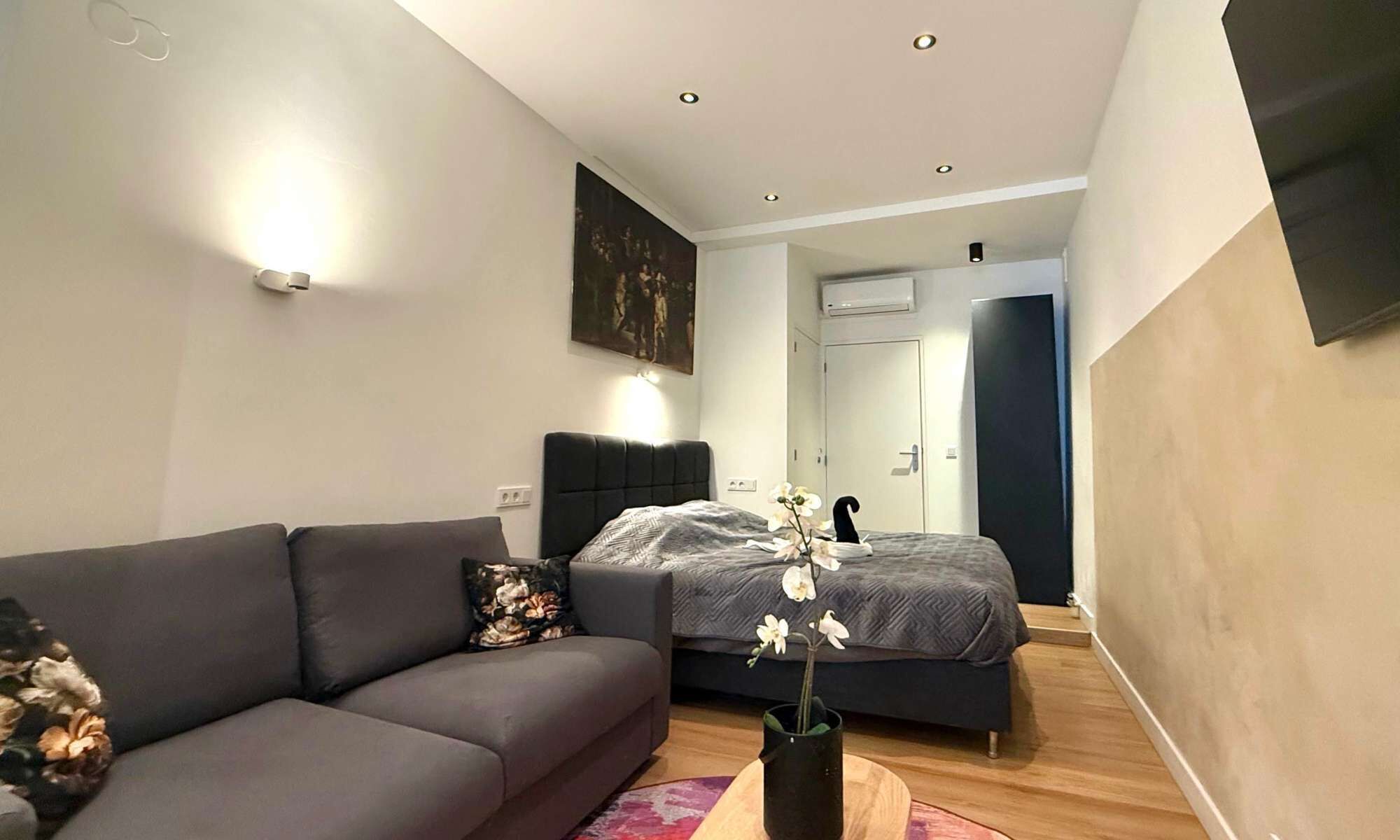 1 slaapkamer, een bureau, een strijkplank/strijkijzer, wifi
