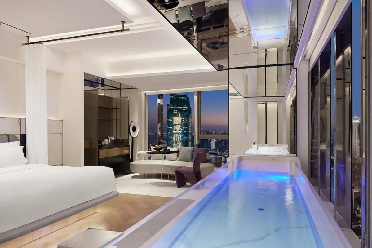 디럭스 스위트, 시내 전망 | 객실 내 금고, 암막 커튼, 방음 설비, 다리미/다리미판