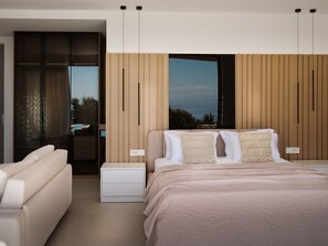 Deluxe Studio Suite, Sea View | Free WiFi, bed sheets - Doci Kelios Suites with private pool (Askos)